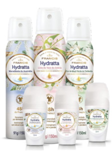 Leia mais sobre o artigo Desodorantes repaginados – Francis renova embalagens do Hydratta
