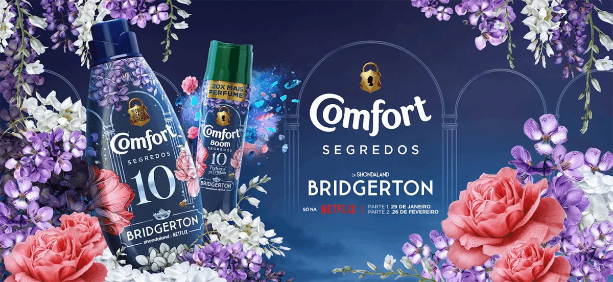 No momento, você está visualizando Comfort aposta em linha de perfume para roupas inspirada em Bridgerton