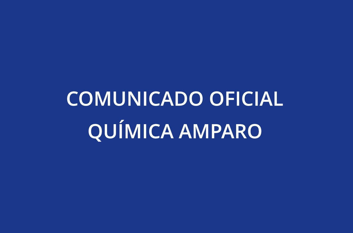 No momento, você está visualizando COMUNICADO OFICIAL – QUÍMICA AMPARO