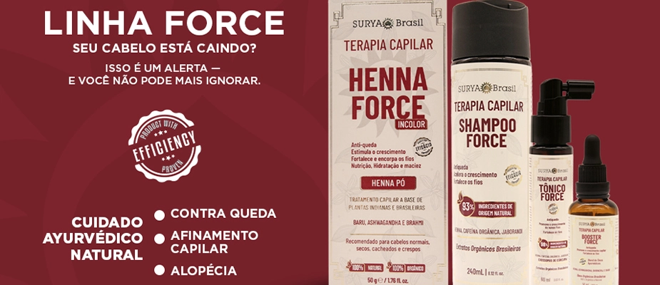 No momento, você está visualizando Focada no combate à queda capilar, Surya Brasil lança linha Force