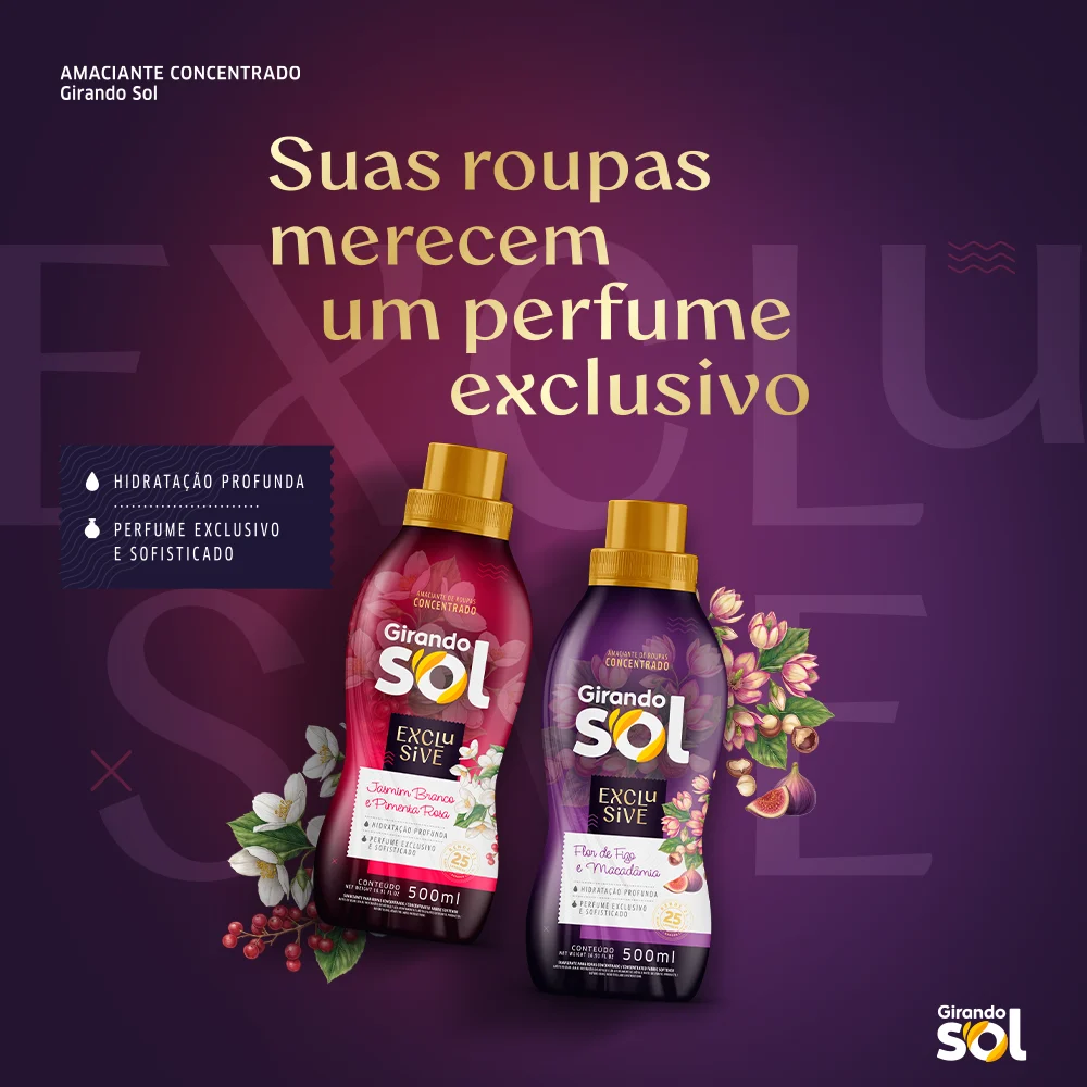 No momento, você está visualizando Girando Sol lança novas fragrâncias de amaciante cocriadas com consumidores