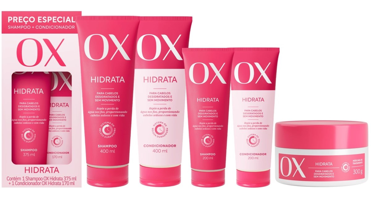 Leia mais sobre o artigo OX Hidrata – Flora apresenta nova linha da marca OX