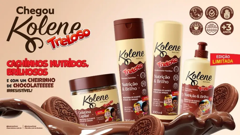 No momento, você está visualizando Kolene e Treloso se unem em lançamento de linha capilar infantil