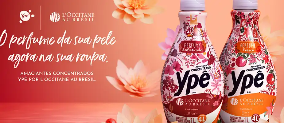 No momento, você está visualizando Em parceria, Ypê e L’Occitane au Brésil lançam linha de amaciantes perfumados