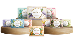 Leia mais sobre o artigo Sabonetes veganos -Francis revoluciona sua principal linha de sabonetes em barra